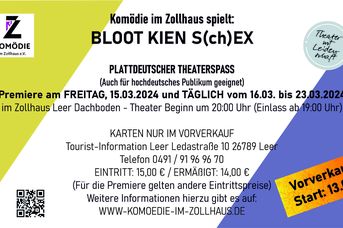 BLOOT KIEN S(ch)EX - Plattdeutscher Theaterspaß